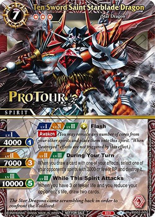 Ten Sword Saint Starblade Dragon (X Rare Special Pack Vol. 2) (BSS02-005) [Battle Spirits Saga Promo Cards] | Total Play