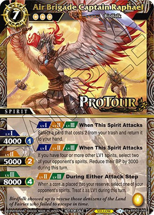 Air Brigade Captain Raphael (X Rare Special Pack Vol. 2) (BSS02-068) [Battle Spirits Saga Promo Cards] | Total Play