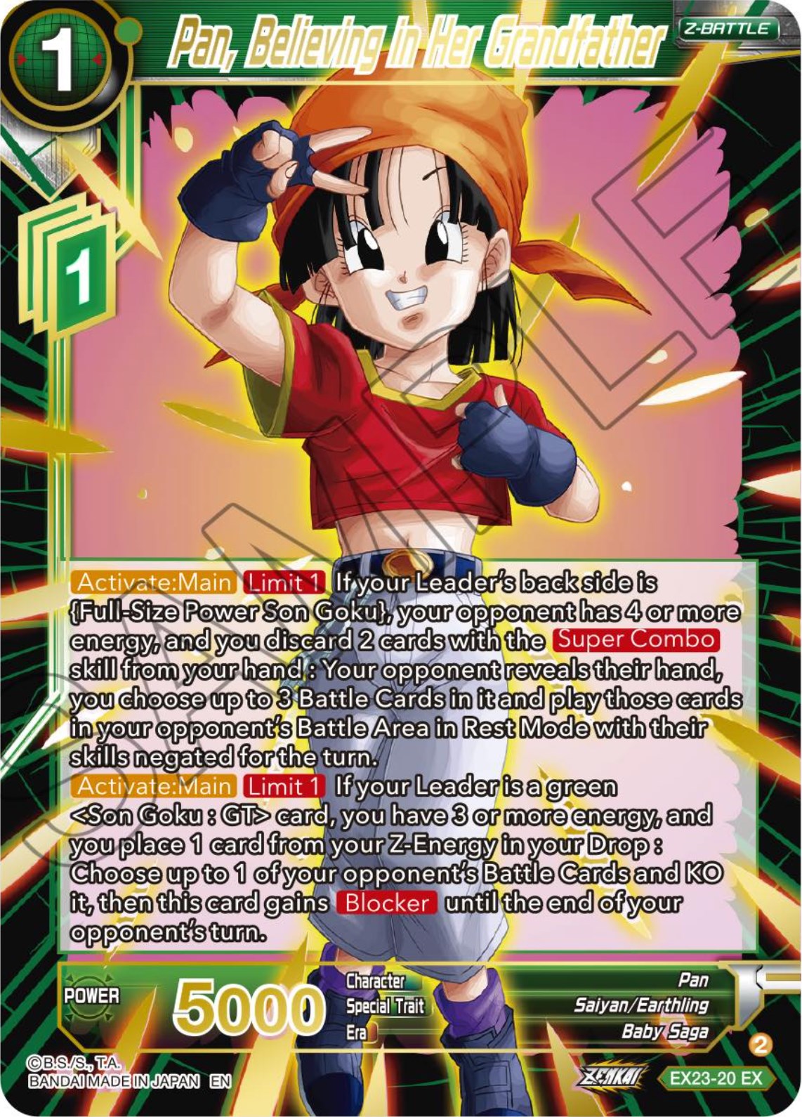 Pan, Believing in Her Grandfather (EX23-20) [Premium Anniversary Box 2023] | Total Play