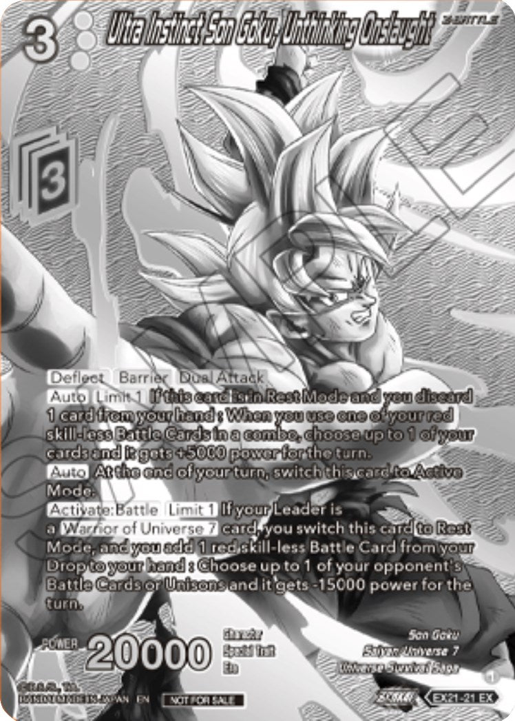 Ultra Instinct Son Goku, Unthinking Onslaught (2023 Offline Regionals Silver Print) (EX21-21) [Promotion Cards] | Total Play