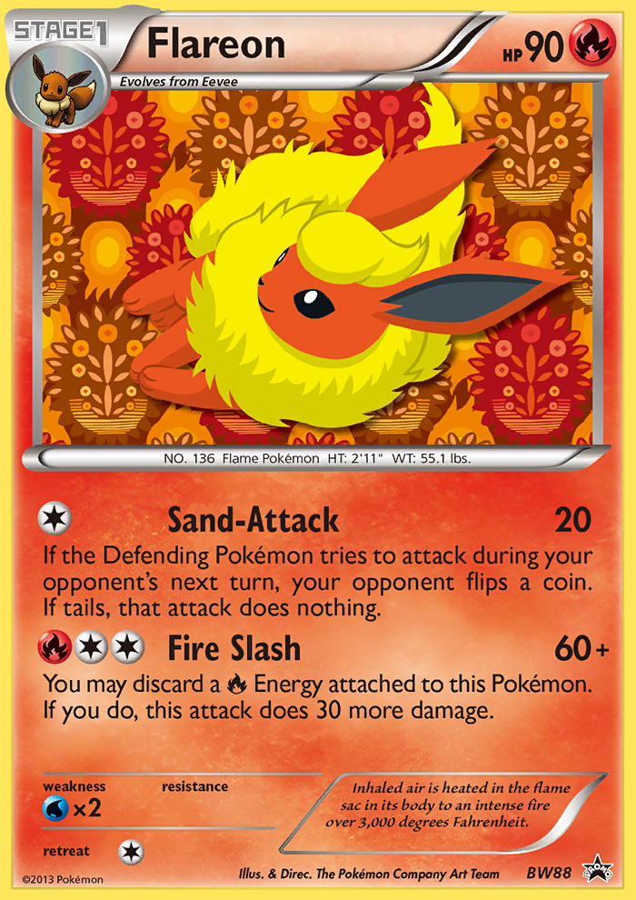Flareon (BW88) [Black & White: Black Star Promos] | Total Play
