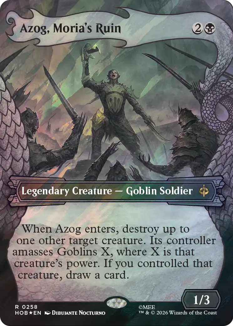 Azog, Moria's Ruin (Showcase) (Surge Foil) [The Hobbit] | Total Play
