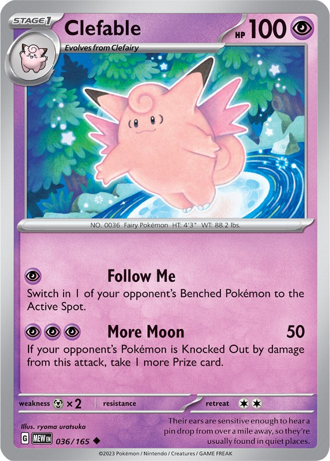 Clefable (036/165) [Scarlet & Violet 151] | Total Play