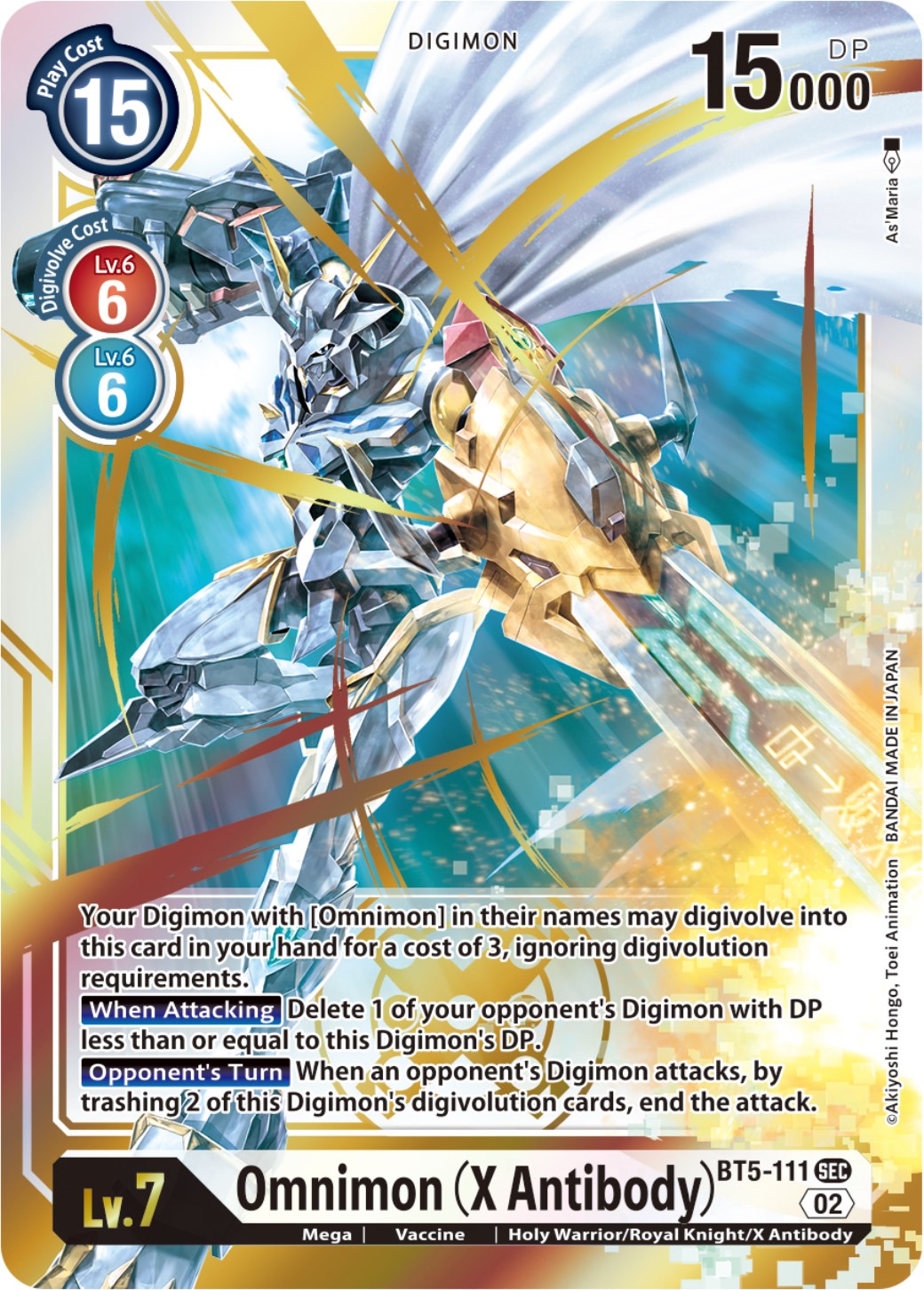 Omnimon (X Antibody) [BT5-111 ] (Resurgence Booster Reprint) [Resurgence Booster] | Total Play