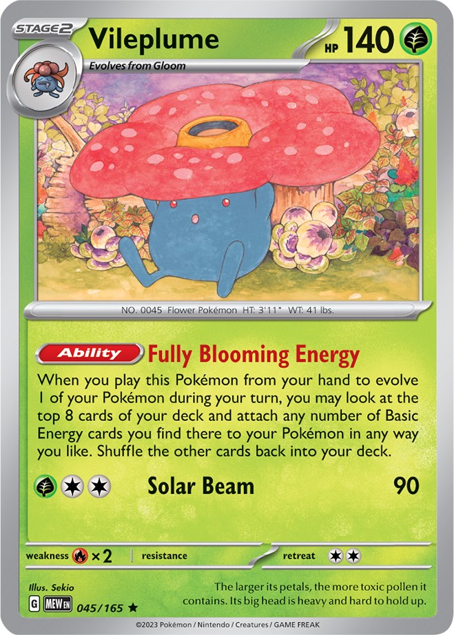 Vileplume (045/165) [Scarlet & Violet 151] | Total Play