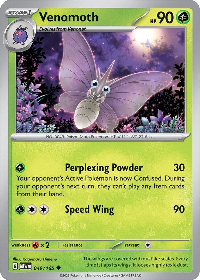 Venomoth (049/165) [Scarlet & Violet 151] | Total Play