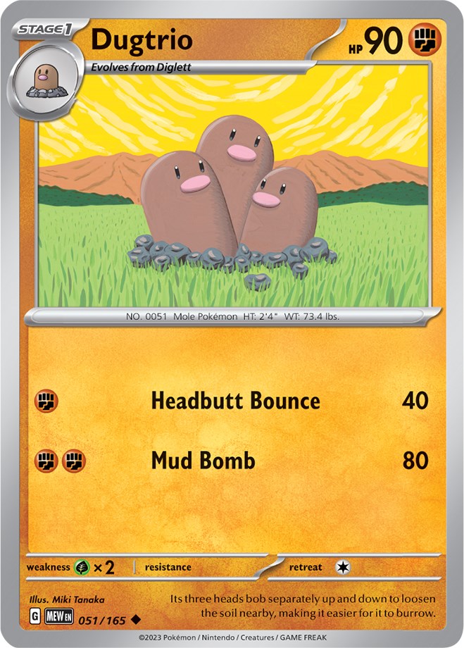 Dugtrio (051/165) [Scarlet & Violet: 151] | Total Play