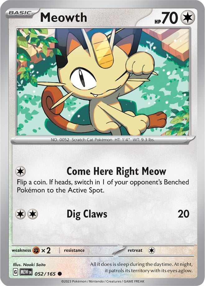 Meowth (052/165) [Scarlet & Violet 151] | Total Play