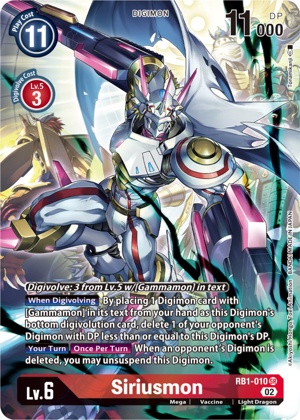 Siriusmon [RB1-010] (Alternate Art) [Resurgence Booster] | Total Play