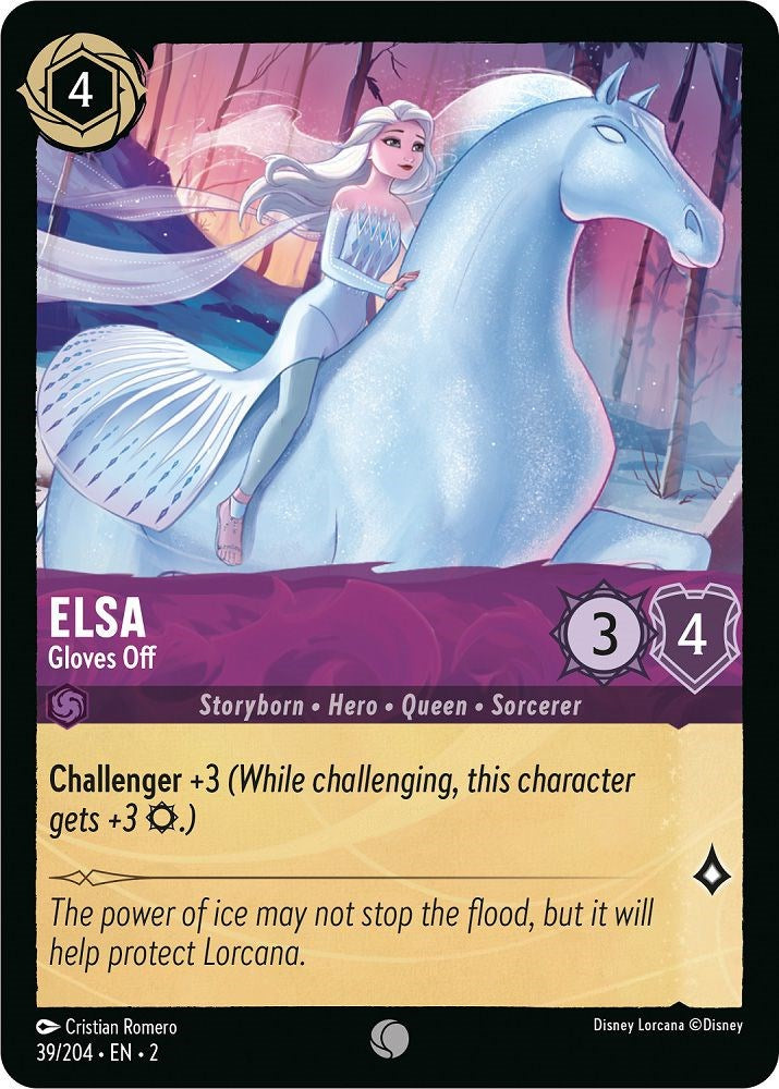 Elsa - Gloves Off (39/204) [Rise of the Floodborn] | Total Play