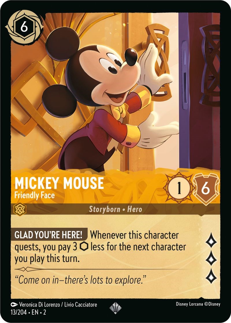Mickey Mouse - Friendly Face (13/204) [Rise of the Floodborn] | Total Play
