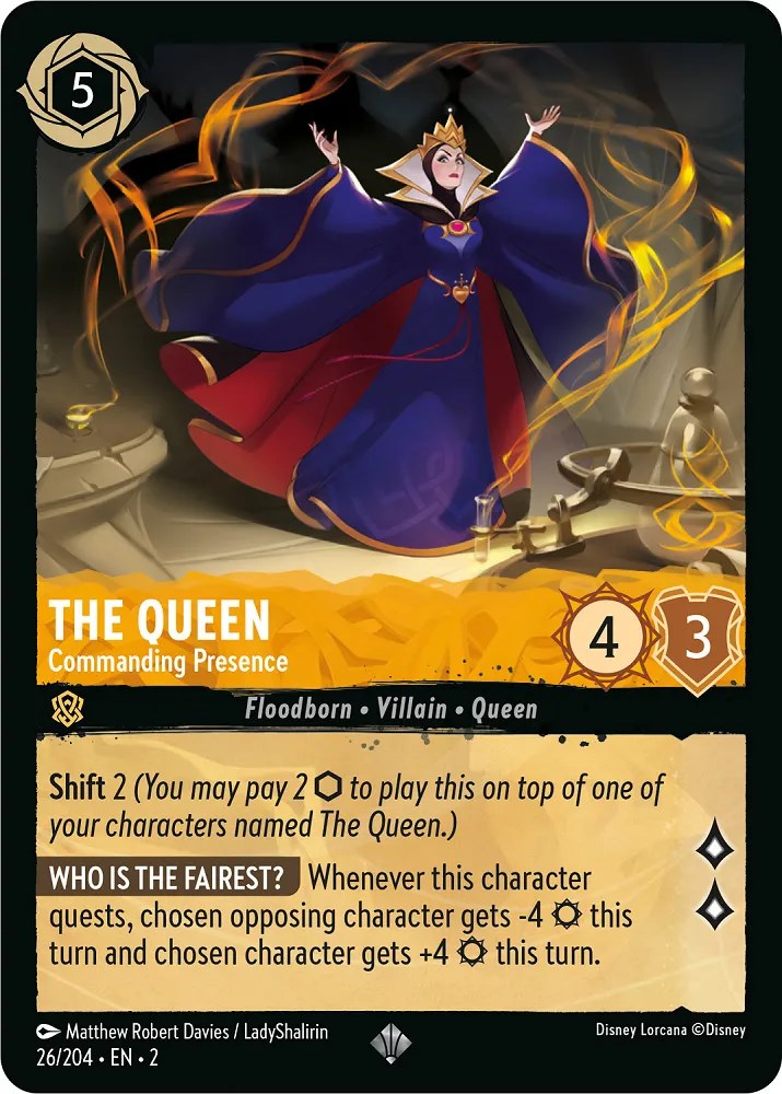 The Queen - Commanding Presence (26/204) [Rise of the Floodborn] | Total Play