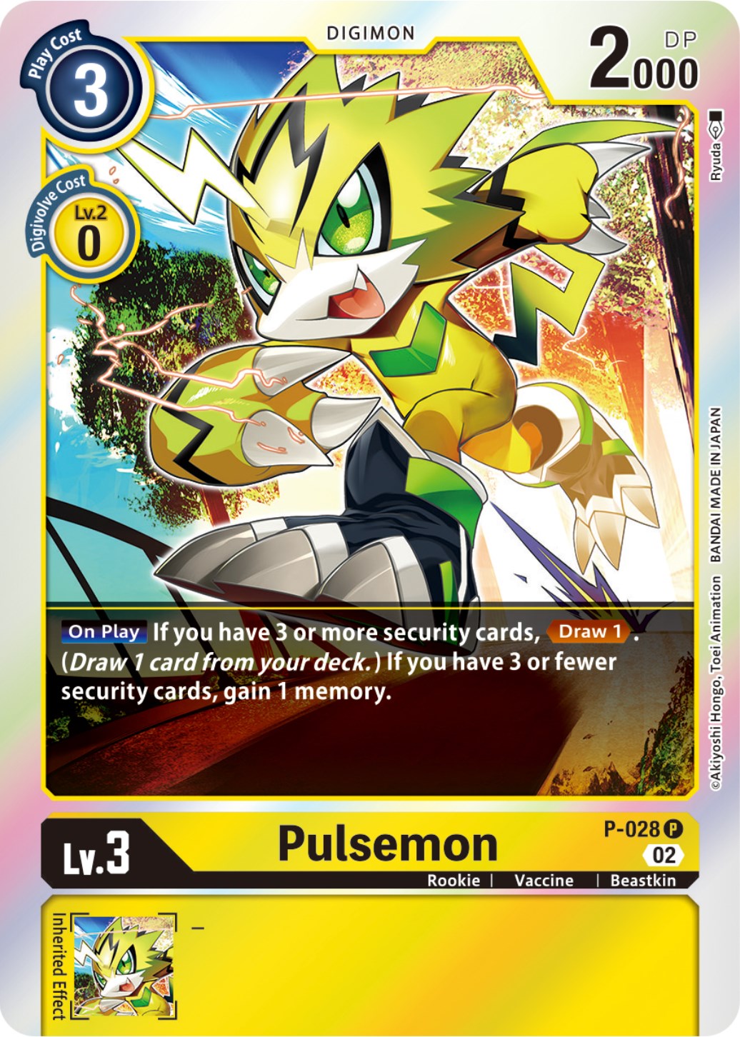 Pulsemon [P-028] (Resurgence Booster Reprint) [Promotional Cards] | Total Play