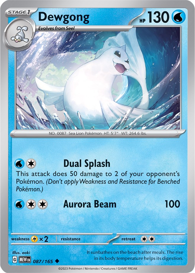 Dewgong (087/165) [Scarlet & Violet: 151] | Total Play