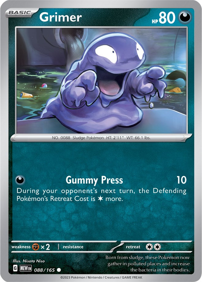 Grimer (088/165) [Scarlet & Violet: 151] | Total Play