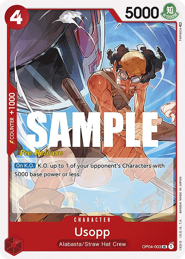 Usopp [Kingdoms of Intrigue Pre-Release Cards] | Total Play