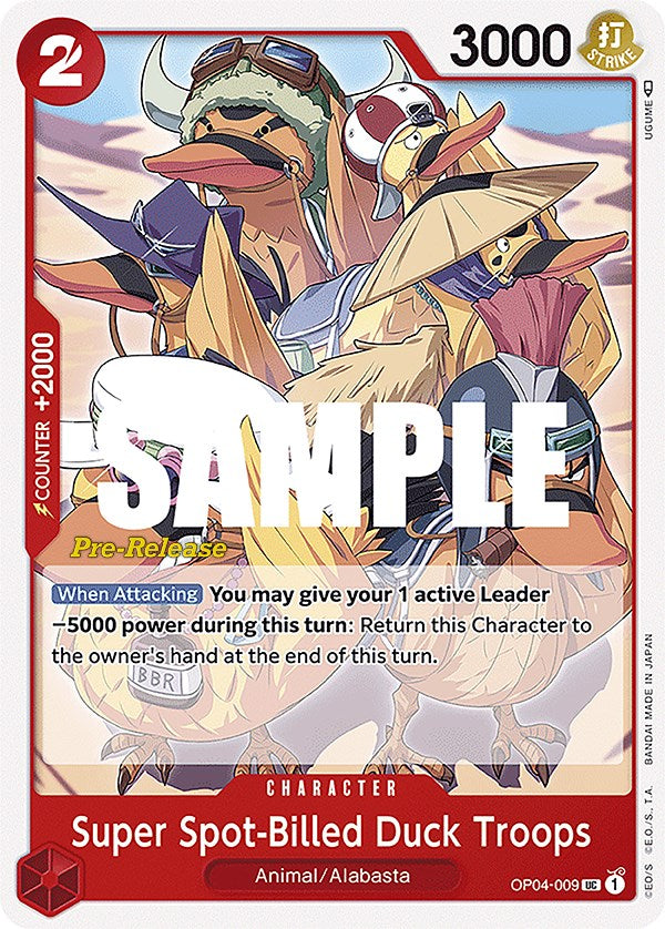 Super Spot-Billed Duck Troops [Kingdoms of Intrigue Pre-Release Cards] | Total Play