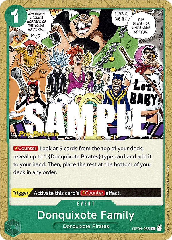 Donquixote Family [Kingdoms of Intrigue Pre-Release Cards] | Total Play
