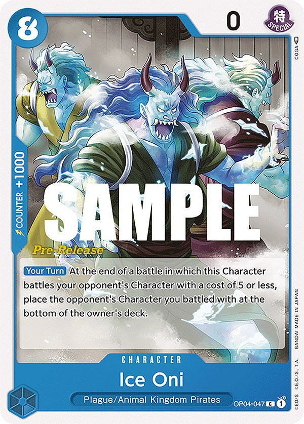 Ice Oni [Kingdoms of Intrigue Pre-Release Cards] | Total Play