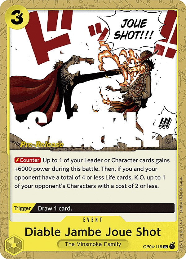 Diable Jambe Joue Shot [Kingdoms of Intrigue Pre-Release Cards] | Total Play