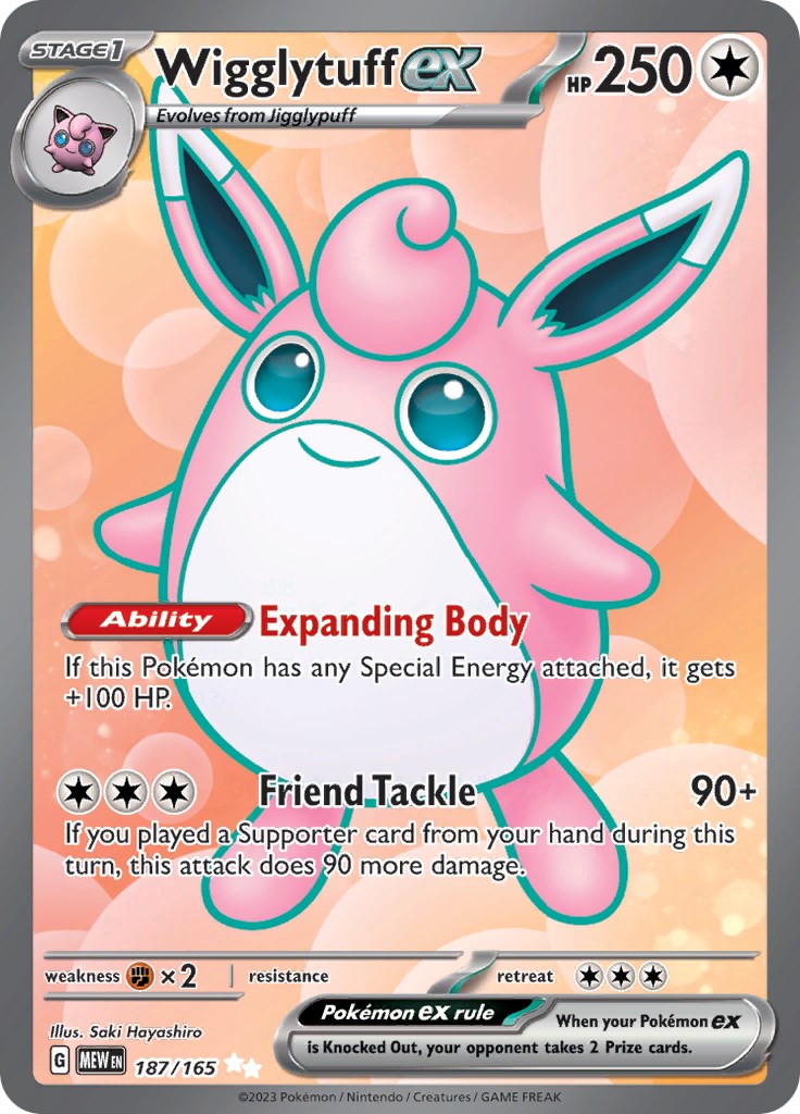 Wigglytuff ex (187/165) [Scarlet & Violet 151] | Total Play