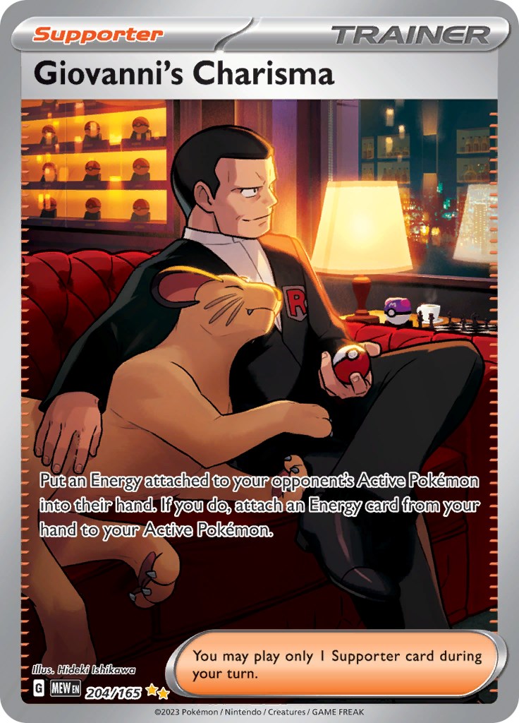 Giovanni's Charisma (204/165) [Scarlet & Violet: 151] | Total Play