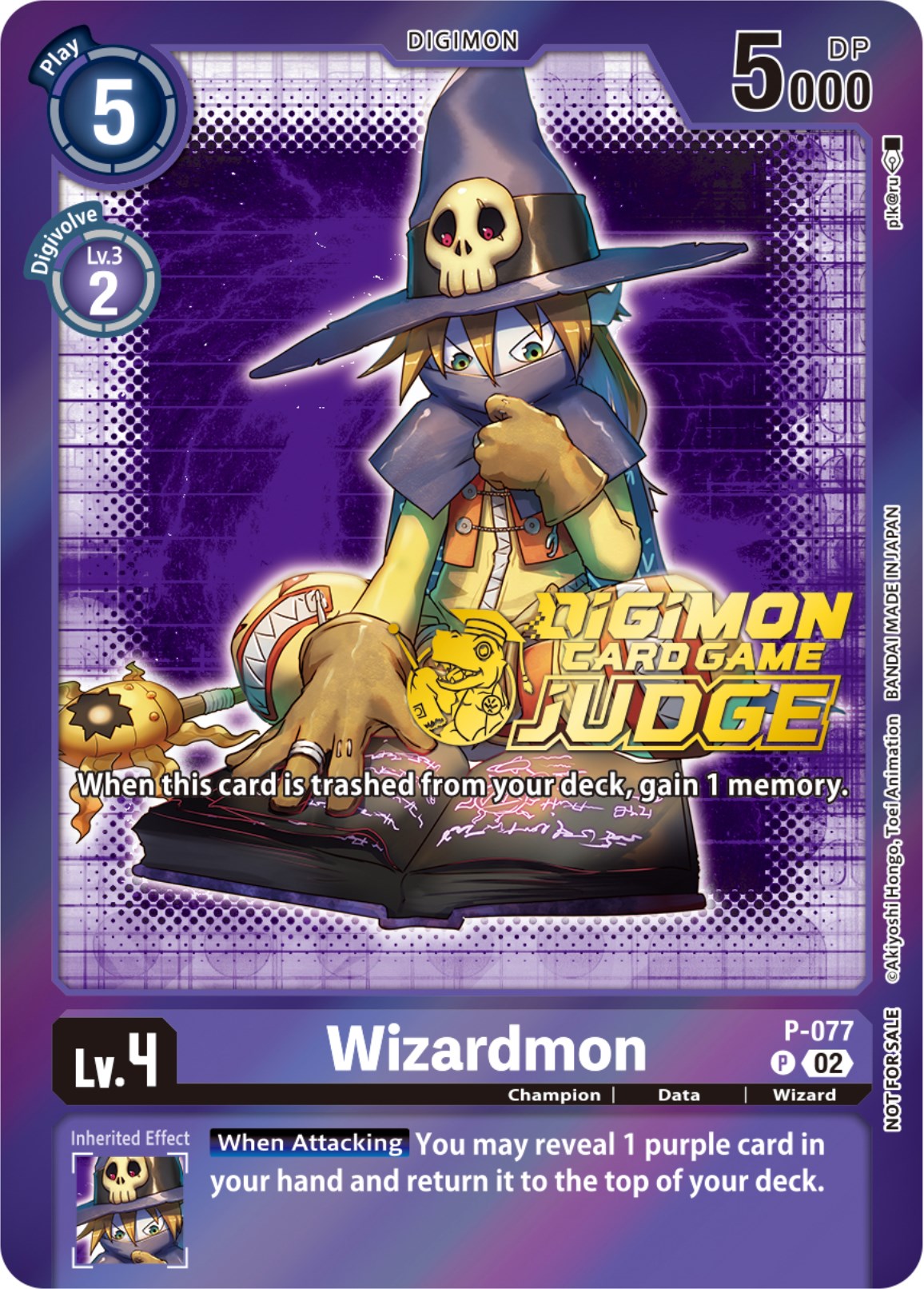 Wizardmon [P-077] (Judge Pack 4) [Promotional Cards] | Total Play