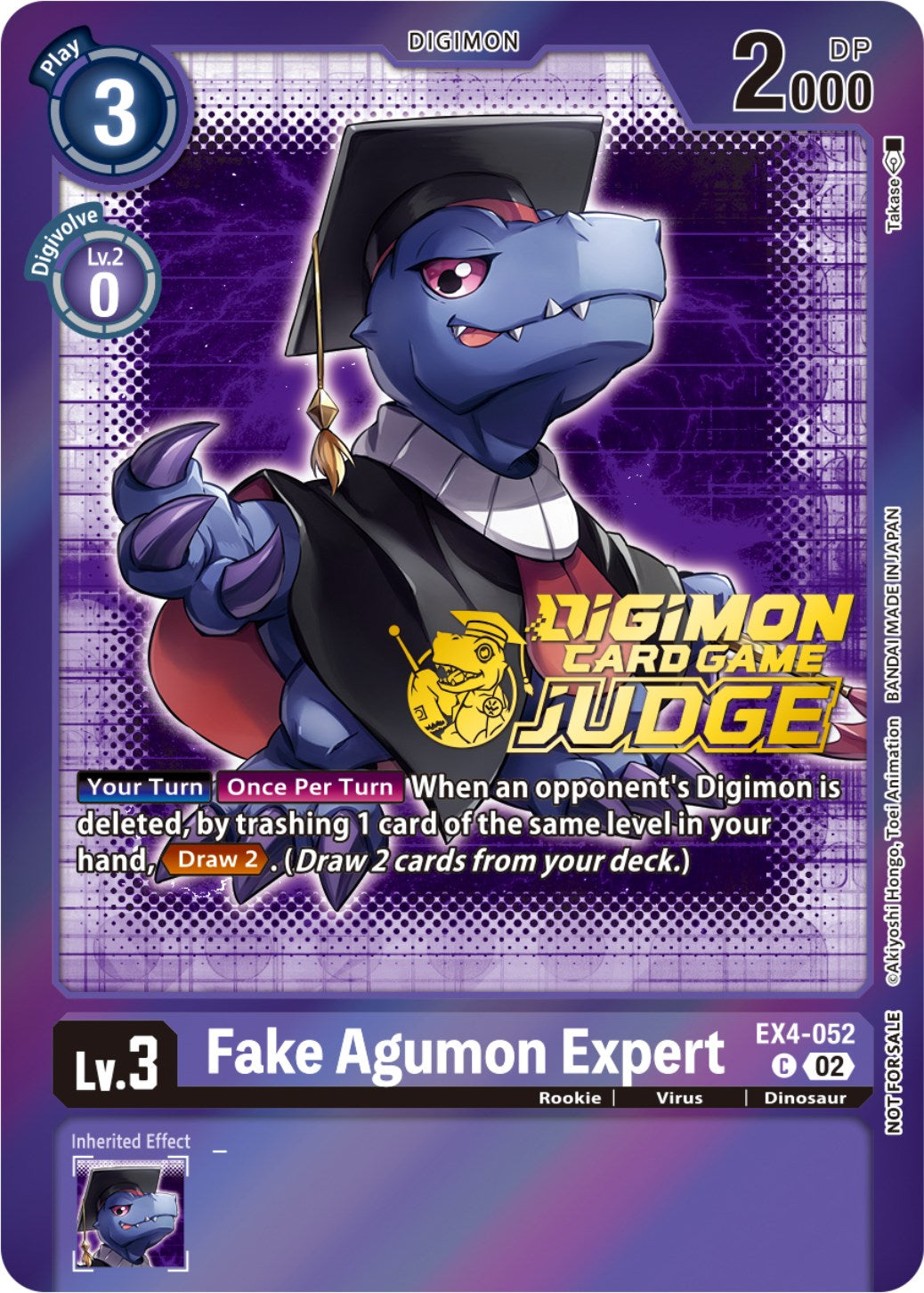 Fake Agumon Expert [EX4-052] (Judge Pack 4) [Alternative Being Booster Promos] | Total Play