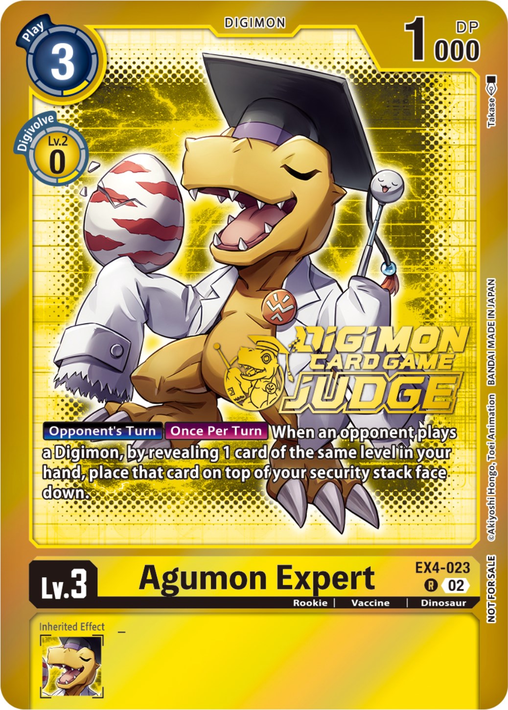 Agumon Expert [EX4-023] (Judge Pack 4) [Alternative Being Booster Promos] | Total Play