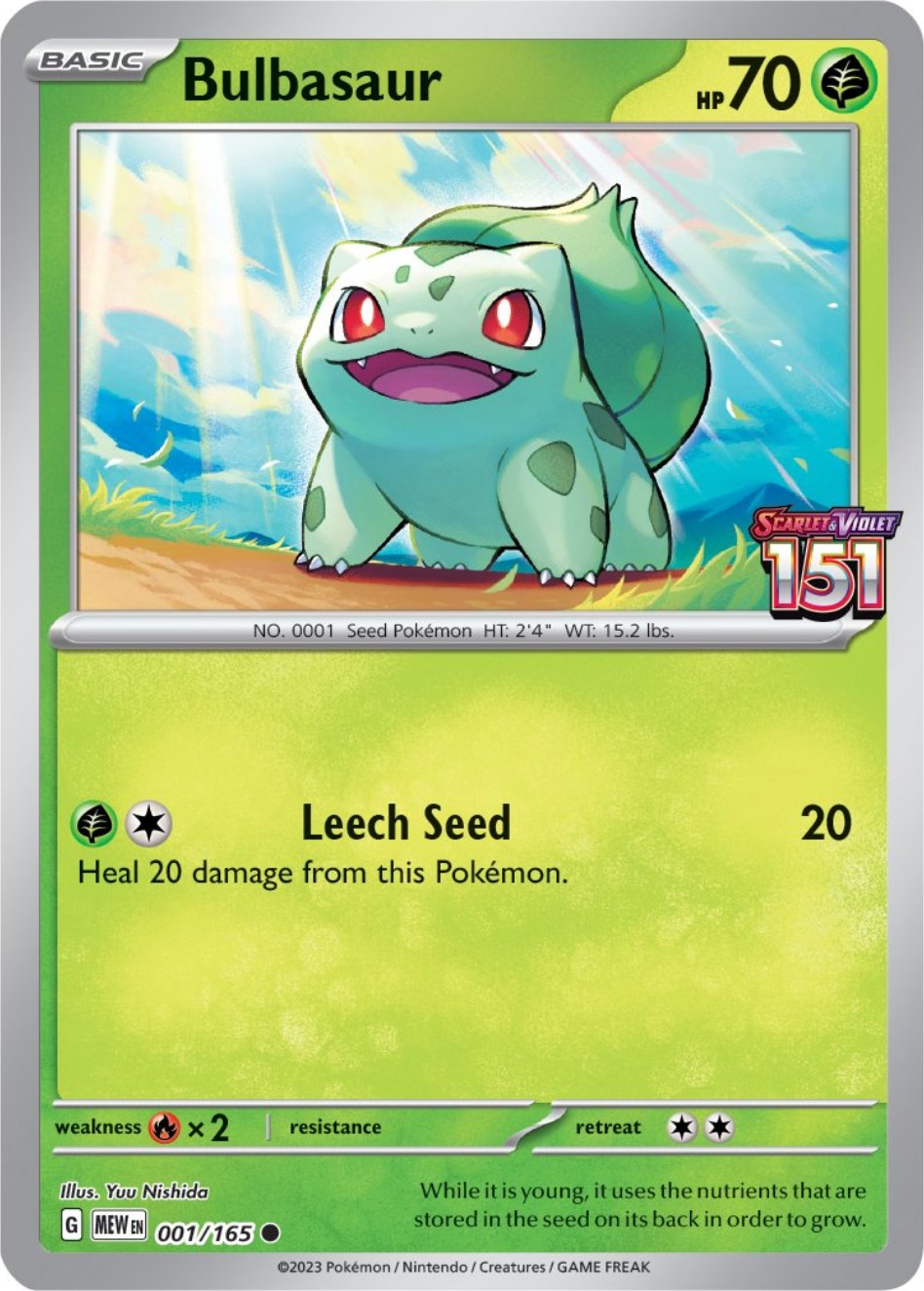 Bulbasaur (001/165) (Best Buy Exclusive) [Scarlet & Violet 151] | Total Play