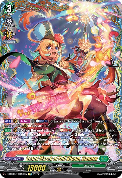 Grand March of Full Bloom, Lianorn (D-BT06/FFR02EN) [Blazing Dragon Reborn] | Total Play