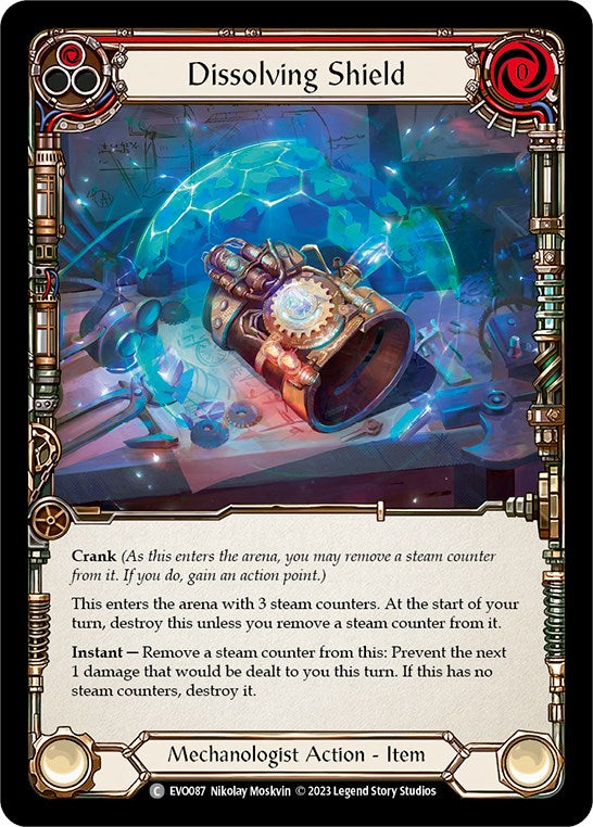 Dissolving Shield (Red) [EVO087] (Bright Lights)  Rainbow Foil | Total Play