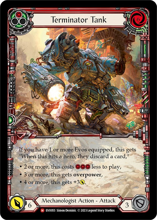 Terminator Tank (Extended Art) [EVO055] (Bright Lights)  Rainbow Foil | Total Play