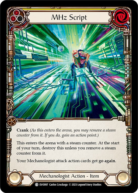 MHz Script [EVO097] (Bright Lights)  Rainbow Foil | Total Play