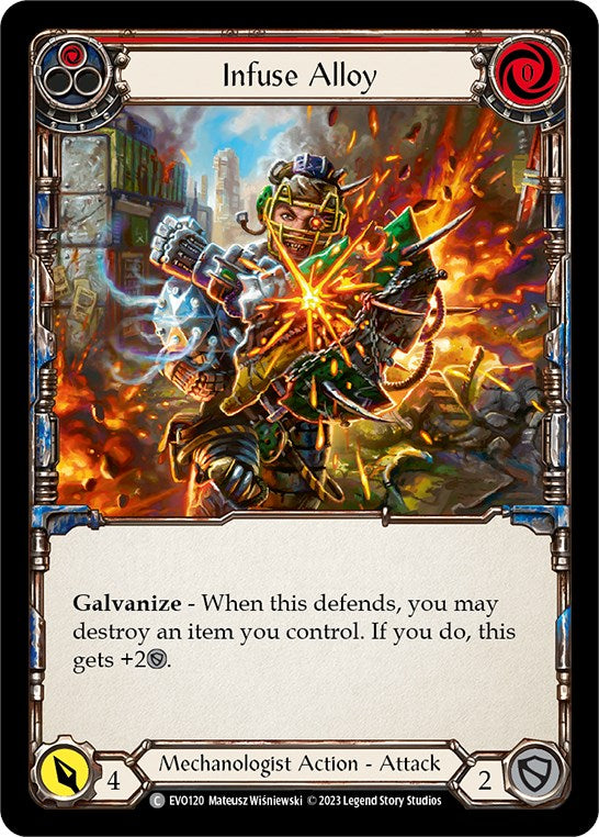 Infuse Alloy (Red) [EVO120] (Bright Lights)  Rainbow Foil | Total Play