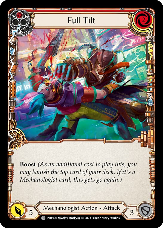Full Tilt (Red) [EVO168] (Bright Lights)  Rainbow Foil | Total Play