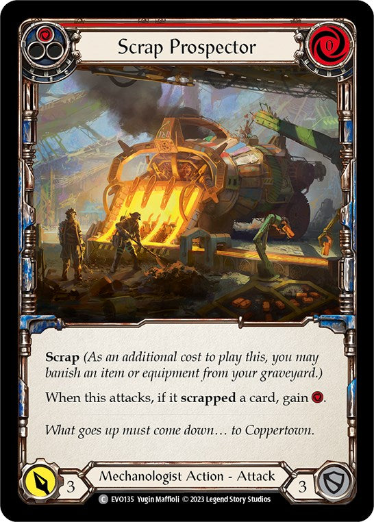 Scrap Prospector (Red) [EVO135] (Bright Lights)  Rainbow Foil | Total Play