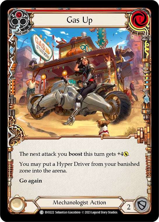 Gas Up (Red) [EVO222] (Bright Lights)  Rainbow Foil | Total Play