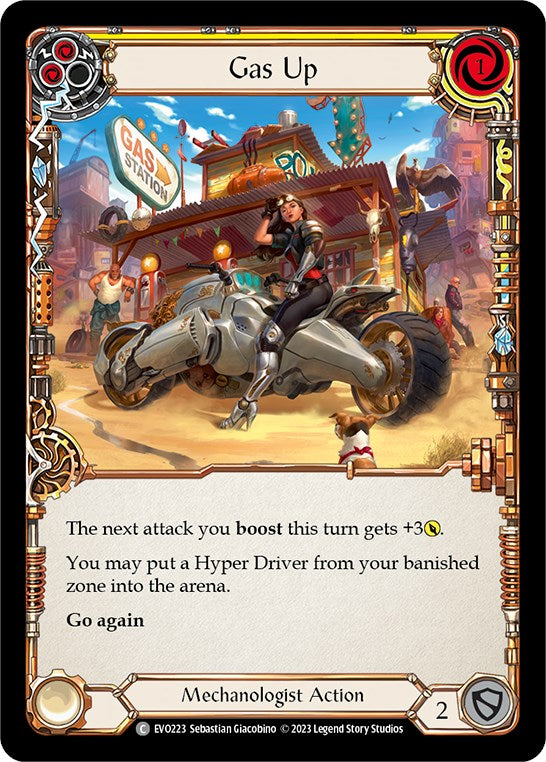 Gas Up (Yellow) [EVO223] (Bright Lights)  Rainbow Foil | Total Play