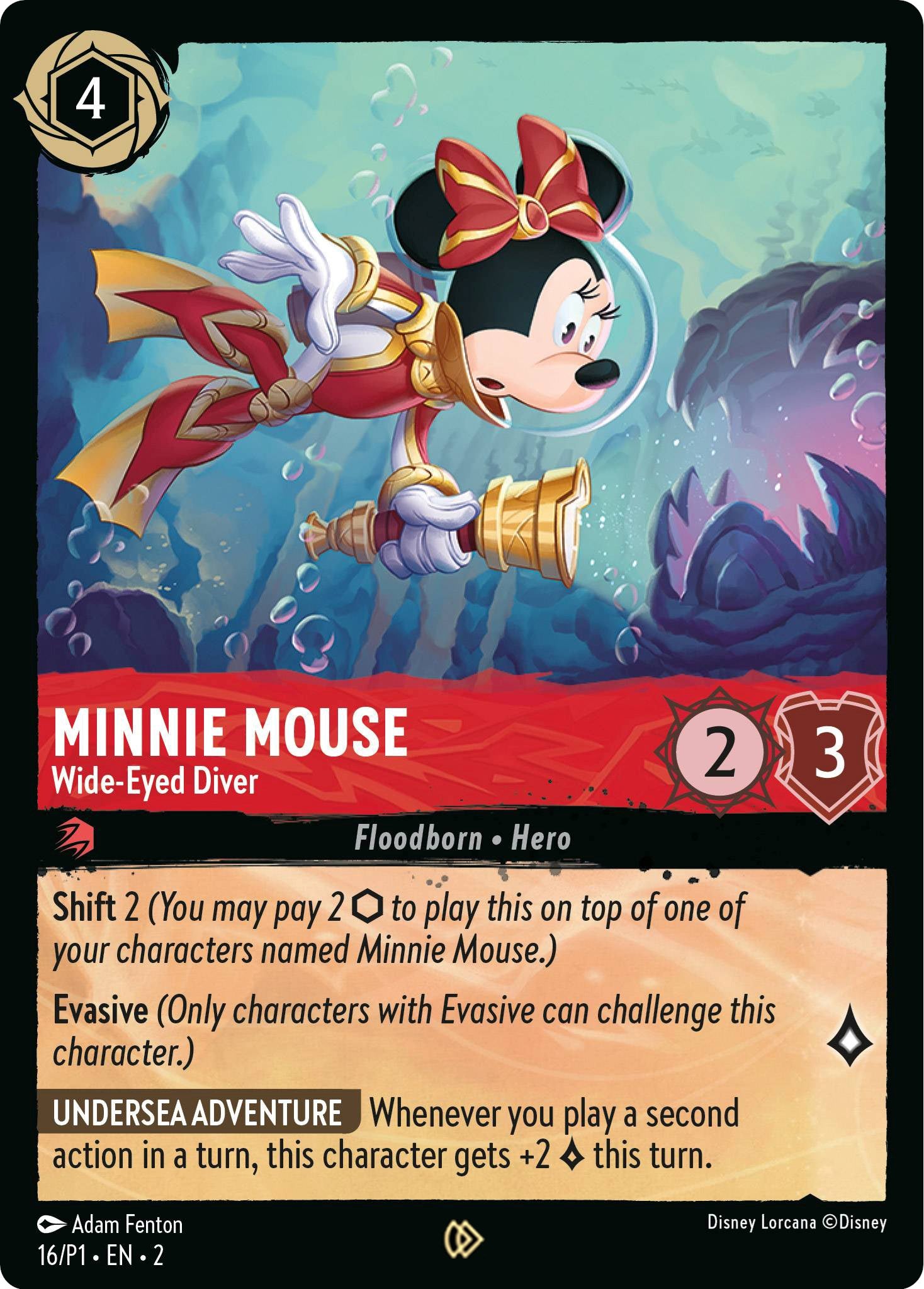 Minnie Mouse - Wide-Eyed Diver (16) [Promo Cards] | Total Play