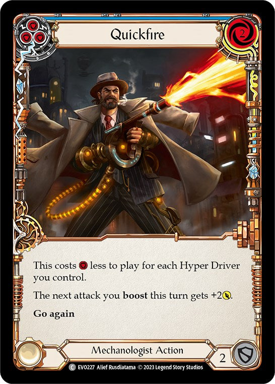 Quickfire (Blue) [EVO227] (Bright Lights)  Rainbow Foil | Total Play