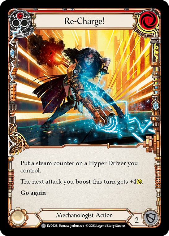 Re-Charge! (Red) [EVO228] (Bright Lights)  Rainbow Foil | Total Play