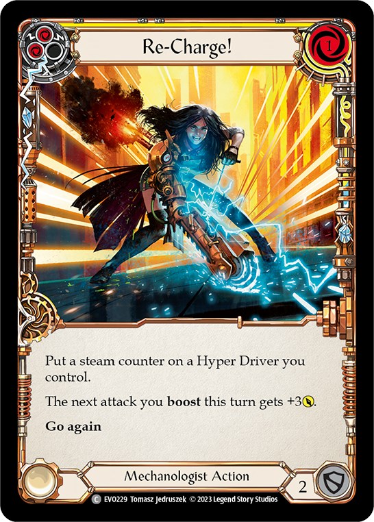 Re-Charge! (Yellow) [EVO229] (Bright Lights)  Rainbow Foil | Total Play