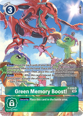 Green Memory Boost! [P-038] (Digimon Adventure Box 2) [Promotional Cards] | Total Play