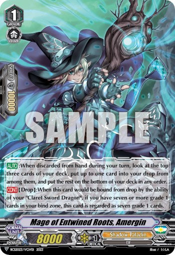Mage of Entwined Roots, Amergin (BCS2023/VGV01) [Bushiroad Event Cards] | Total Play