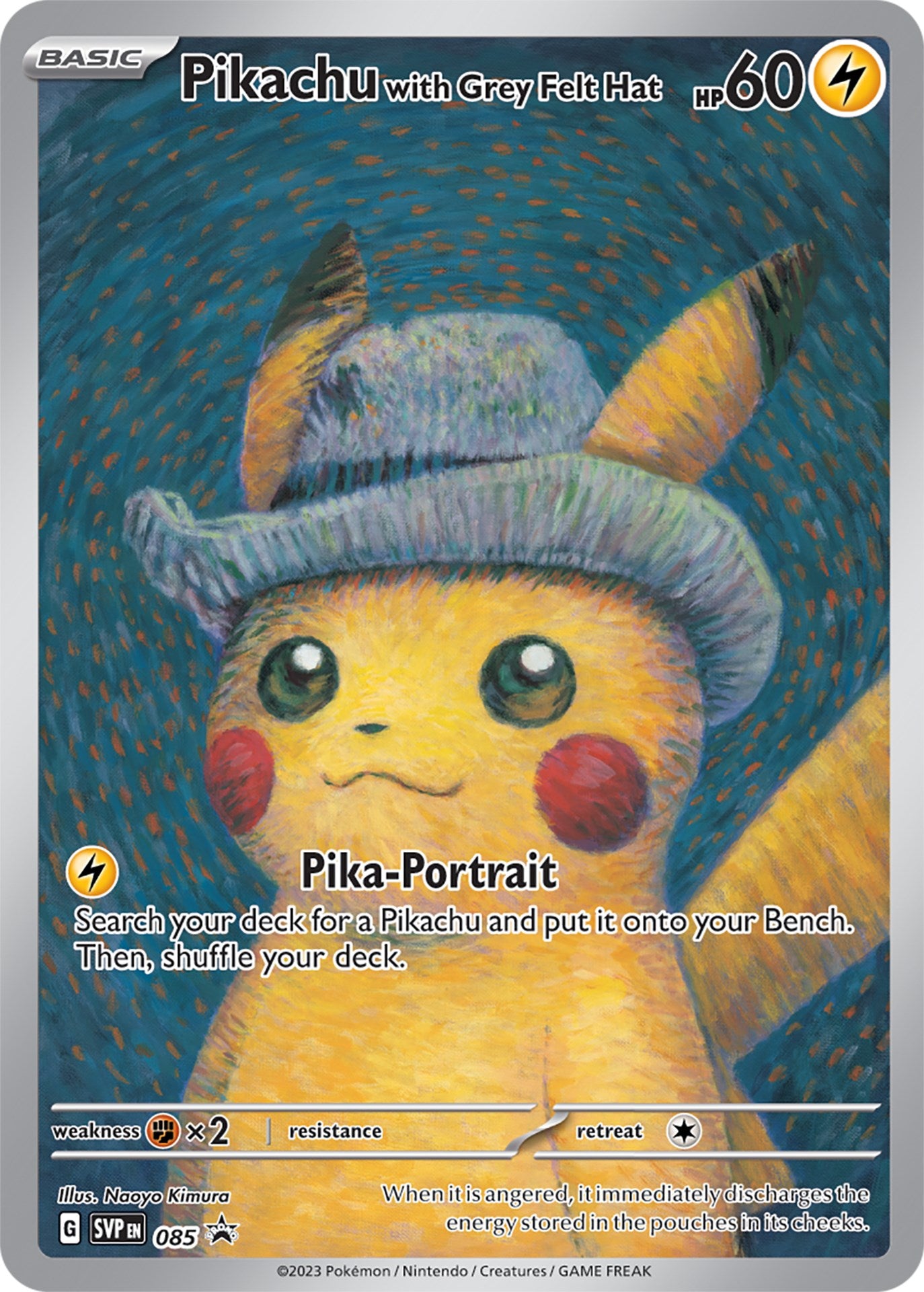 Pikachu with Grey Felt Hat (085) [Scarlet & Violet: Black Star Promos] | Total Play