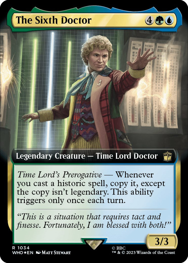 The Sixth Doctor (Extended Art) (Surge Foil) [Doctor Who] | Total Play