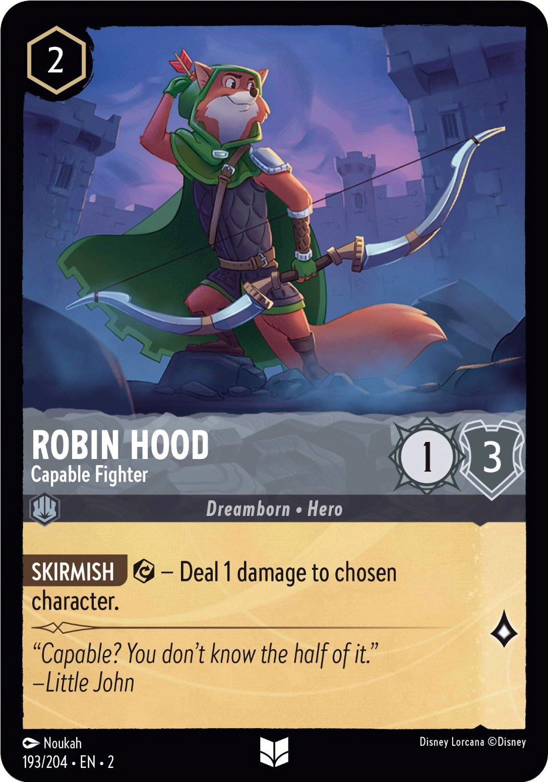 Robin Hood - Capable Fighter (193/204) [Rise of the Floodborn] | Total Play