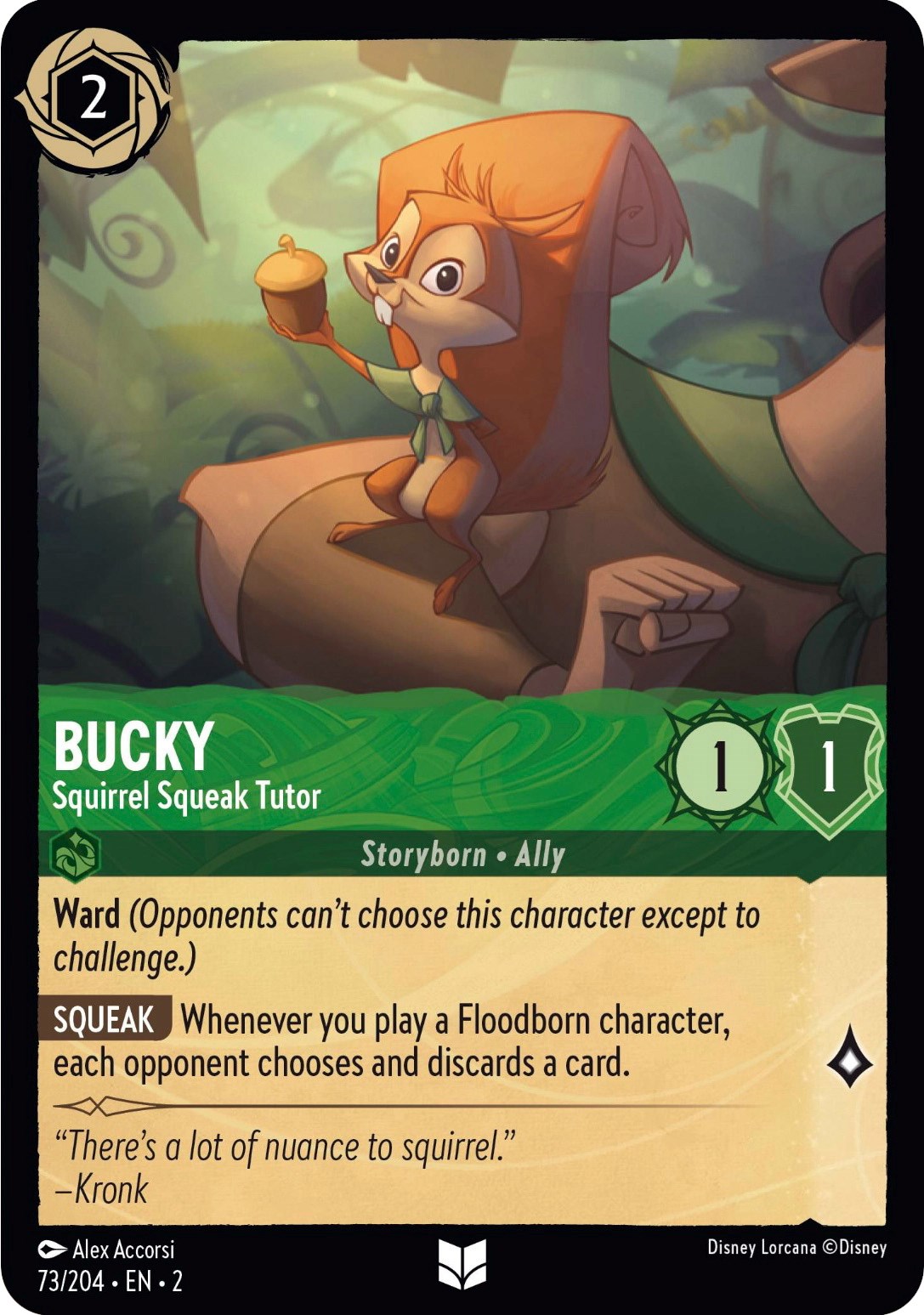Bucky - Squirrel Squeak Tutor (73/204) [Rise of the Floodborn] | Total Play