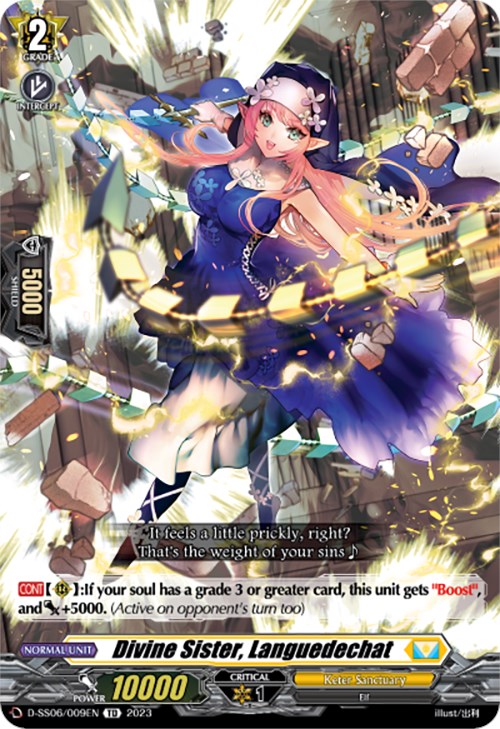 Divine Sister, Languedechat (D-SS06/009EN) [Trial Deck 6: Resonance of Thunder Dragon] | Total Play